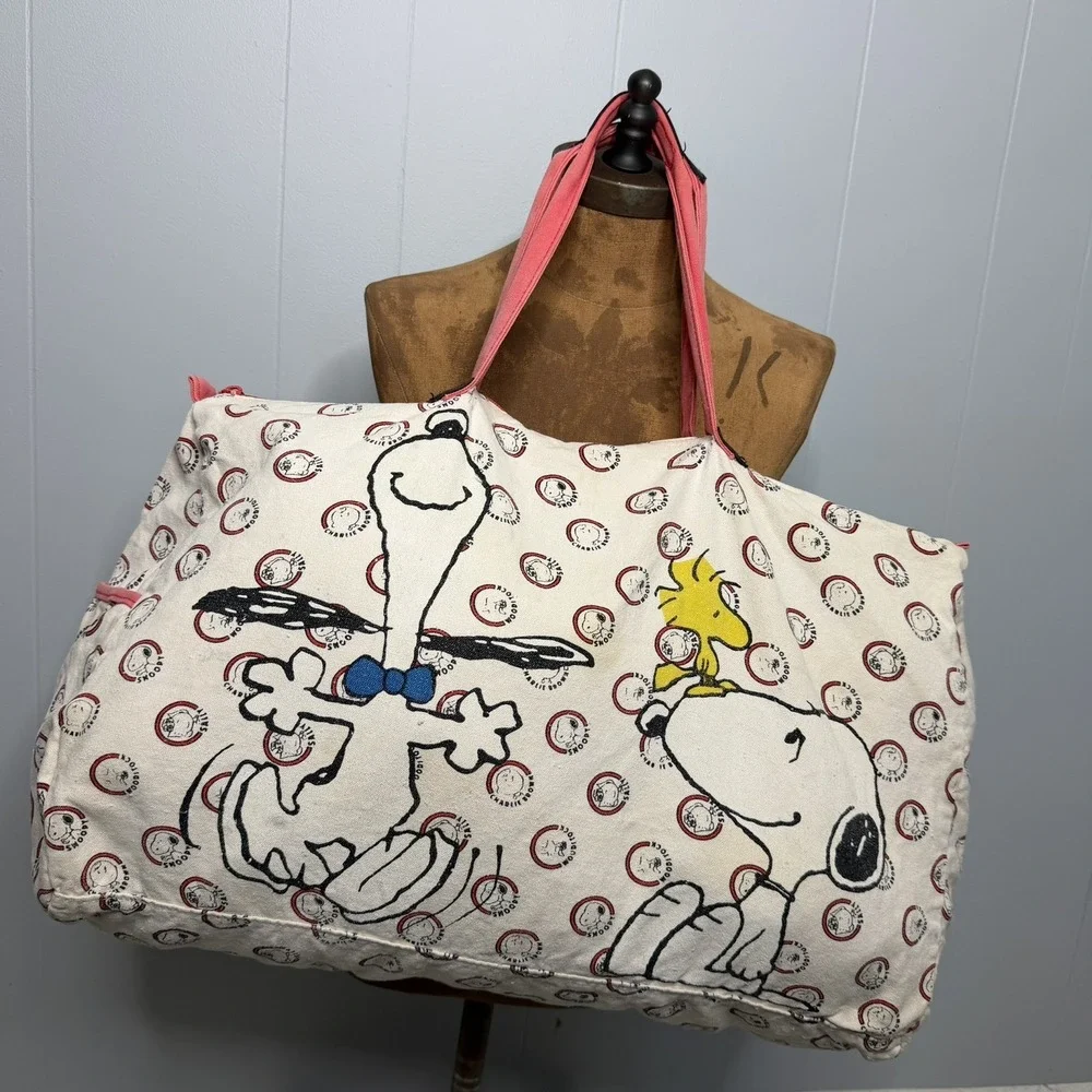 80s Vintage Charlie Brown Peanuts travel duffle bag